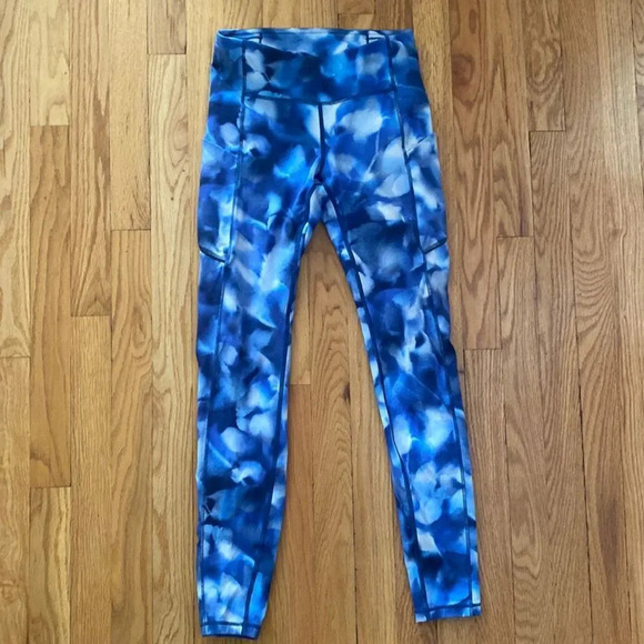Lululemon 4 Wunder Under Hi-Rise Tight Blush Blossom Alpine White Midnight Navy - Picture 4 of 12